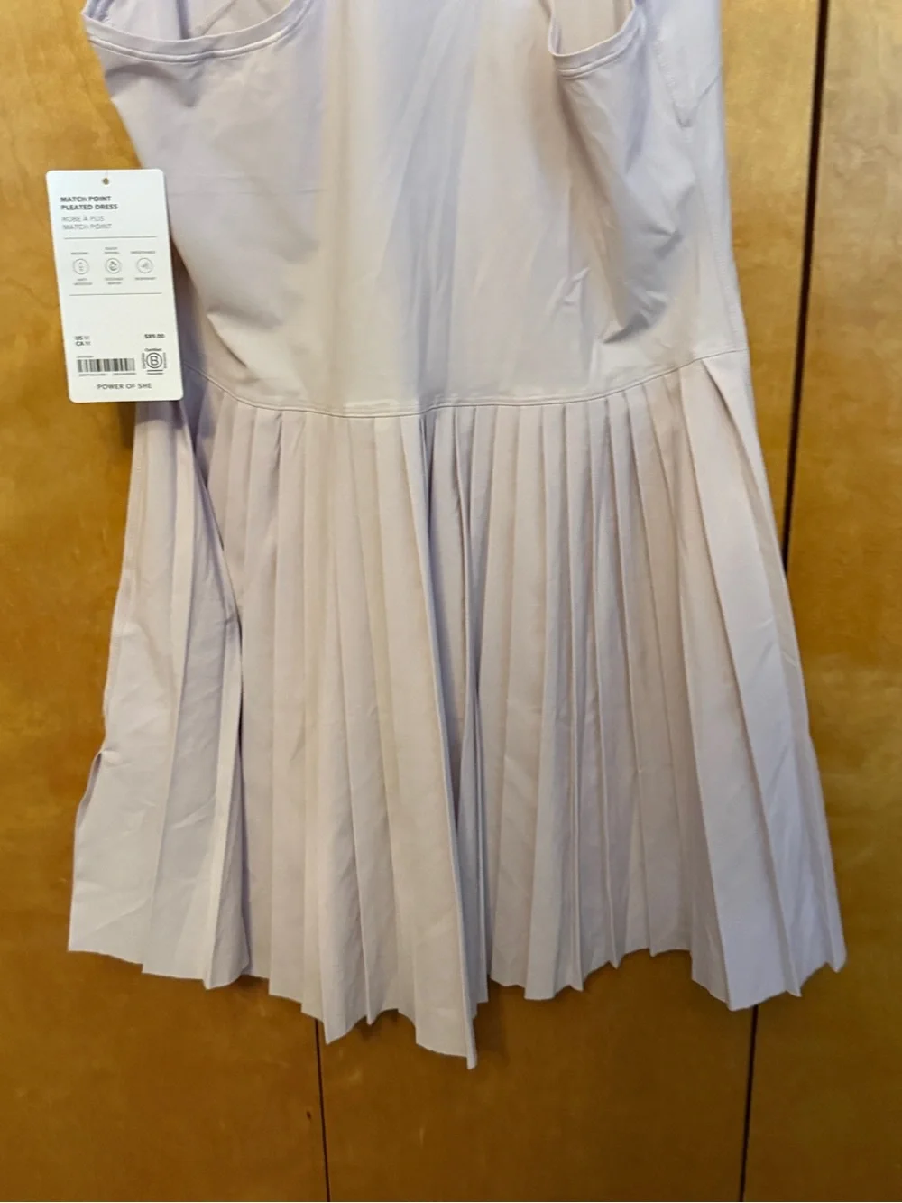 NWT - ATHLETA Athletic Tennis Dress  light purple Women Size Medium - Picture 7 of 11